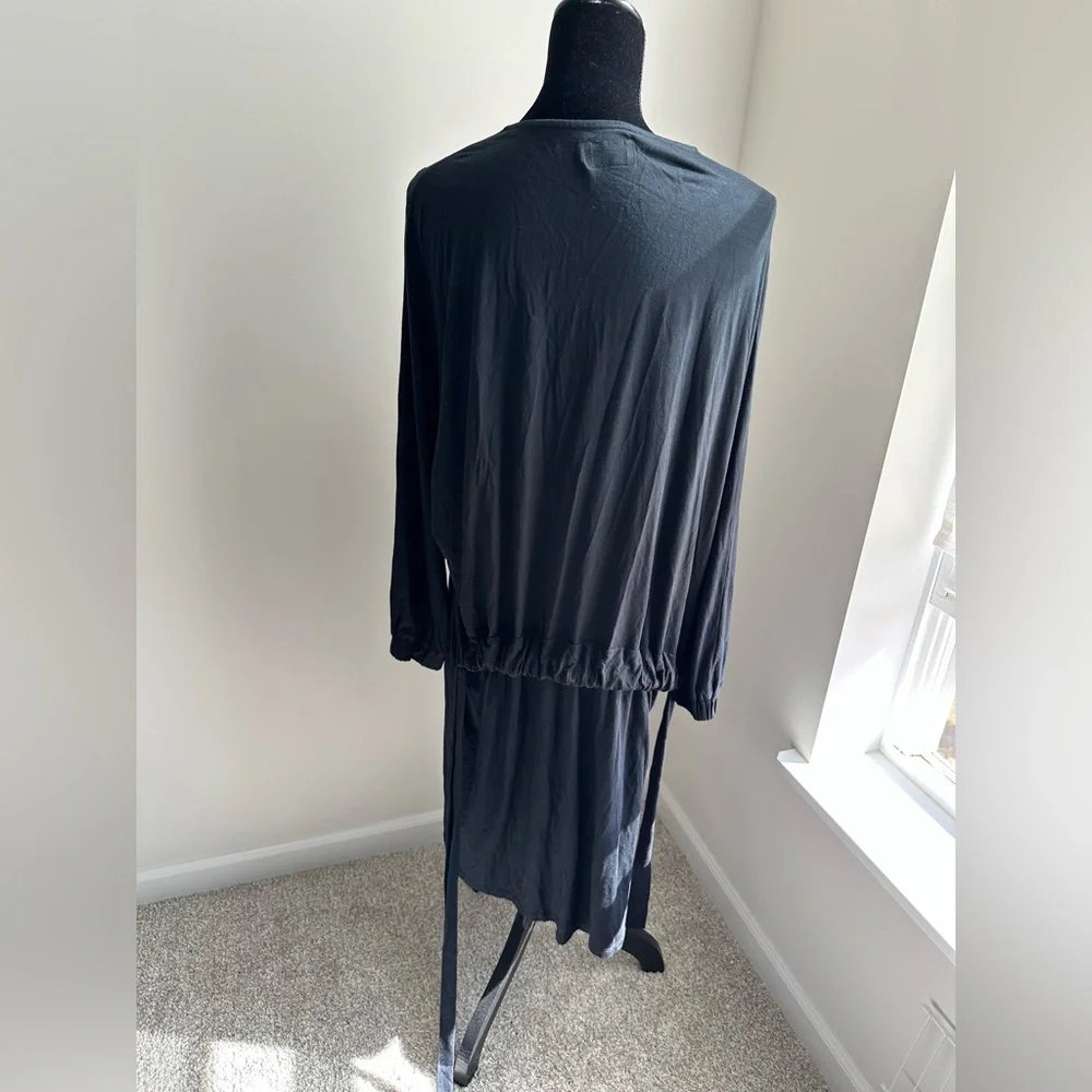 Women’s Monuit Black Stretch Knit‎ Robe